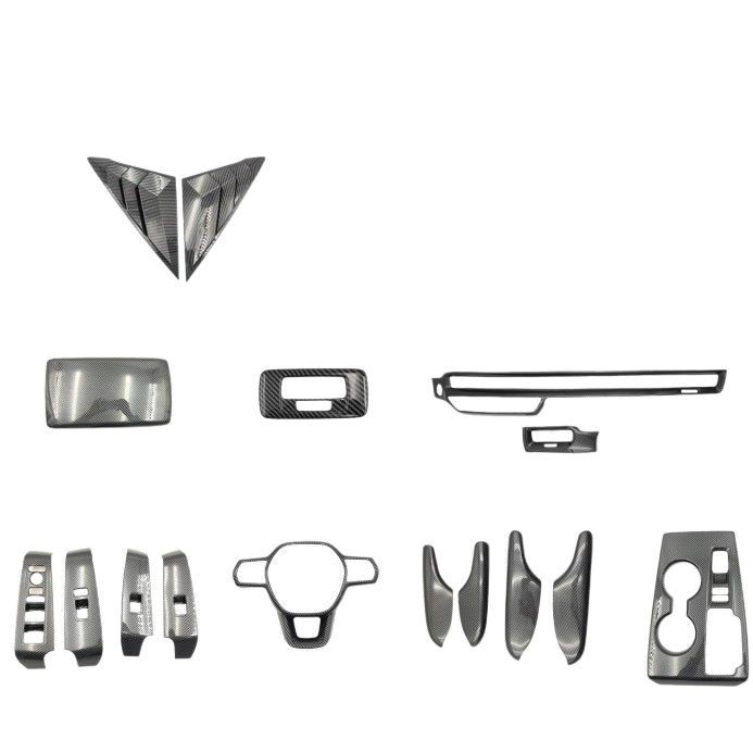 Suitable for 11Th Generation 2023 Civic Center Console Cup Holder, Interior Door Bowl, Interior Modification, Carbon Fiber Pattern, Available for Cross-Border Use