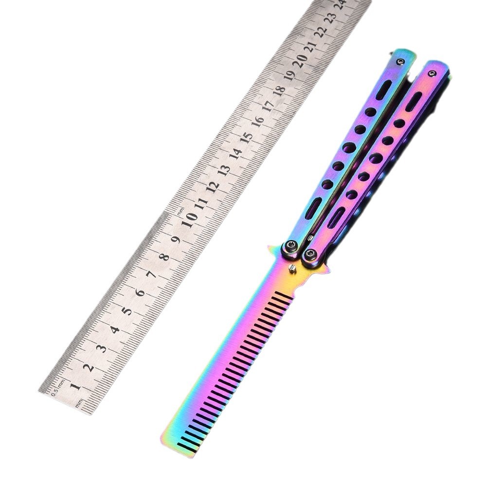 Unedged Butterfly Practice Knife CSGO Game Throwing Knife Novice Exercise Device Butterfly Comb