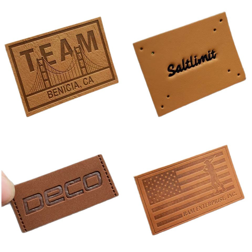 Source Manufacturer Leather Label Leather Brand Microfiber Leather Pu Leather Label Leather Genuine Leather Jeans Label Simulated Leather