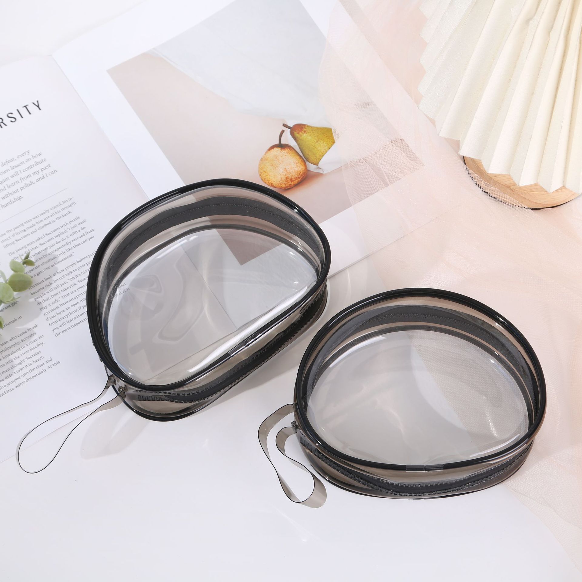 Сумка для хранения Mango Cup Bra, водонепроницаемая, с молнией, прозрачная косметичка, для зарядки, для прогулок с ребенком