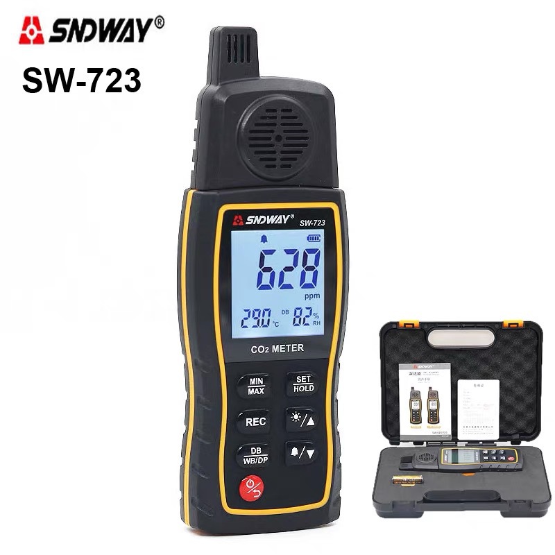 Shendawei SW-723 Carbon Dioxide Gas Detector Handheld Indoor Household Air CO2 Concentration Alarm