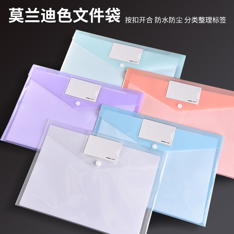 Прозрачная папка Morandi оптом A4 для хранения данных с этикеткой