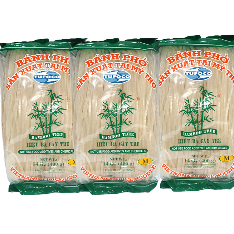 Оптовая продажа вьетнамской рисовой муки 400г, широкая мука, мгновенная сухая рисовая мука, импортированный лимонный порошок 3мм