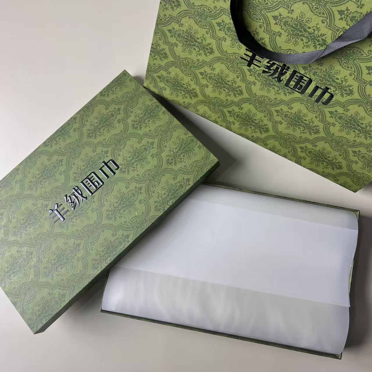 Новая подарочная коробка Универсальная упаковка для шарфов Женская прямоугольная портативная коробка для шелкового шарфа Коробка Небо и Земля