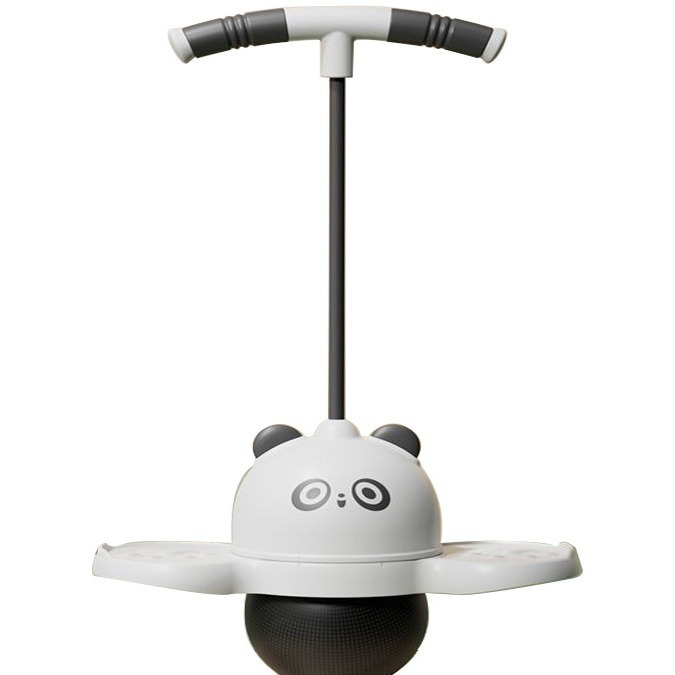 Children's Outdoor Sports Flash Elastic Ball Fitness Equipment Panda Shaped Bouncing Ball Balance Training Toy