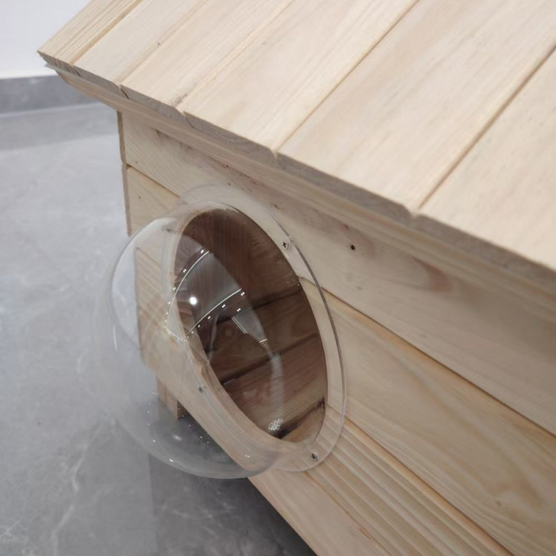 Solid Wood Dog House and Cat House, Indoor and Outdoor Waterproof, Four-Season Universal Cat House and Dog House, Luxury Pet Villa, Can Be Shipped on Behalf of Others