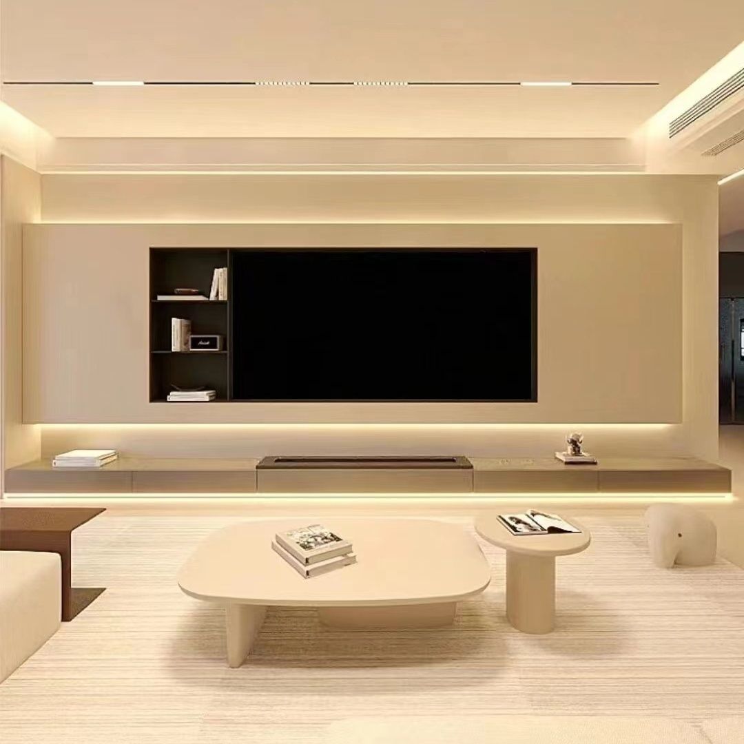 75/85/ 100inch Stainless Steel Tv Niche Recessed Metal Hotel Tv Background Niche Ready Stock