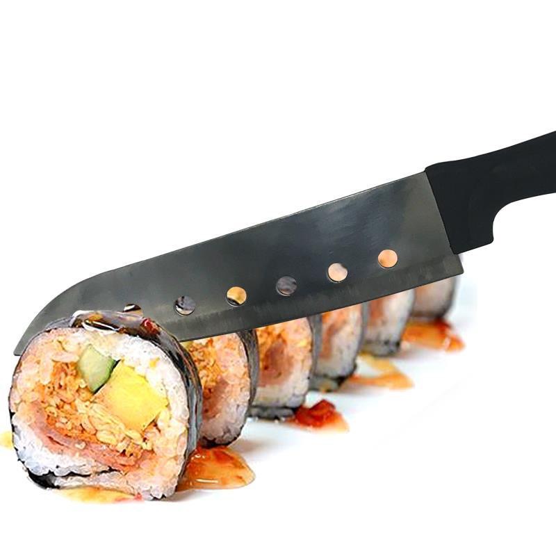 Stainless steel fruit knife kitchen seven-hole sushi knife household melon and fruit knife portable kitchen knife peel Peeler