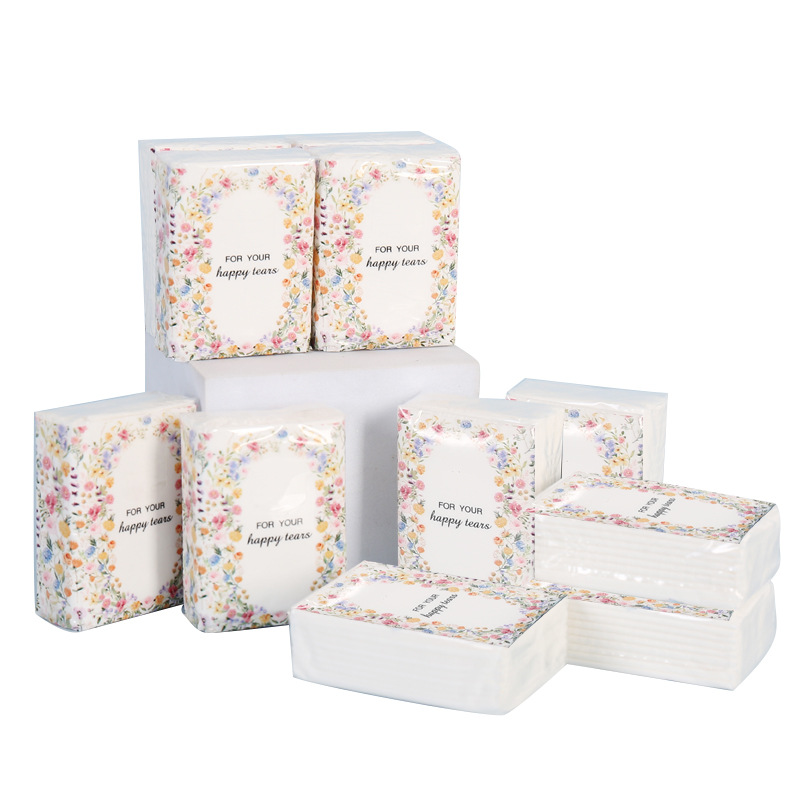 Handkerchief Paper Small Package Paper Towel Portable Napkin Wedding Wine Outdoor Carry-On Bag Facial Tissue Handkerchief Paper