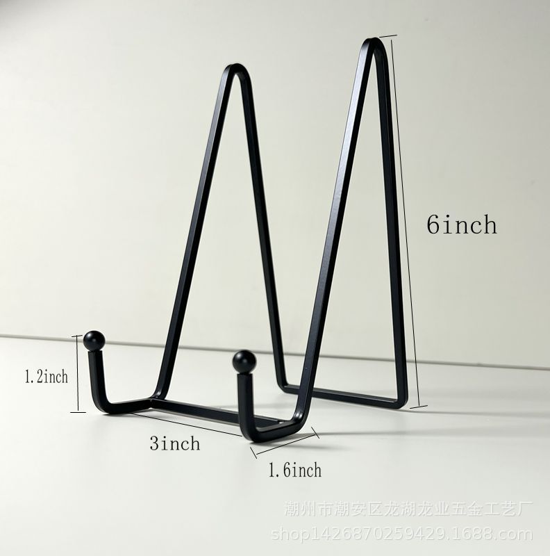 Cross-border Explosions Photo Frame Bracket New Square Iron Decorative Plate Certificate Display Stand N-type Mobile Phone Iron Bracket