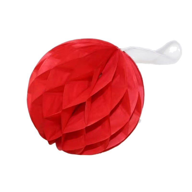 Decorative Wedding Engagement Wedding Room Column Background Wall Arrangement Honeycomb Ball Pendant 5cm Big Red Honeycomb Ball
