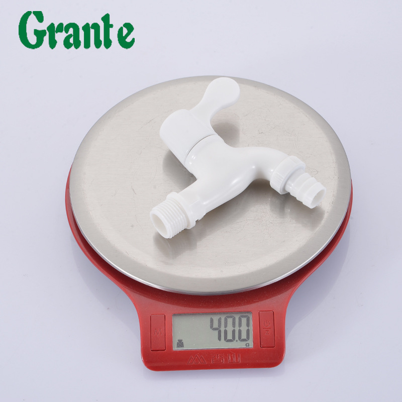 Public places outdoor indoor 4-point joint plastic faucet household White PP engineering plastic washing machine faucet