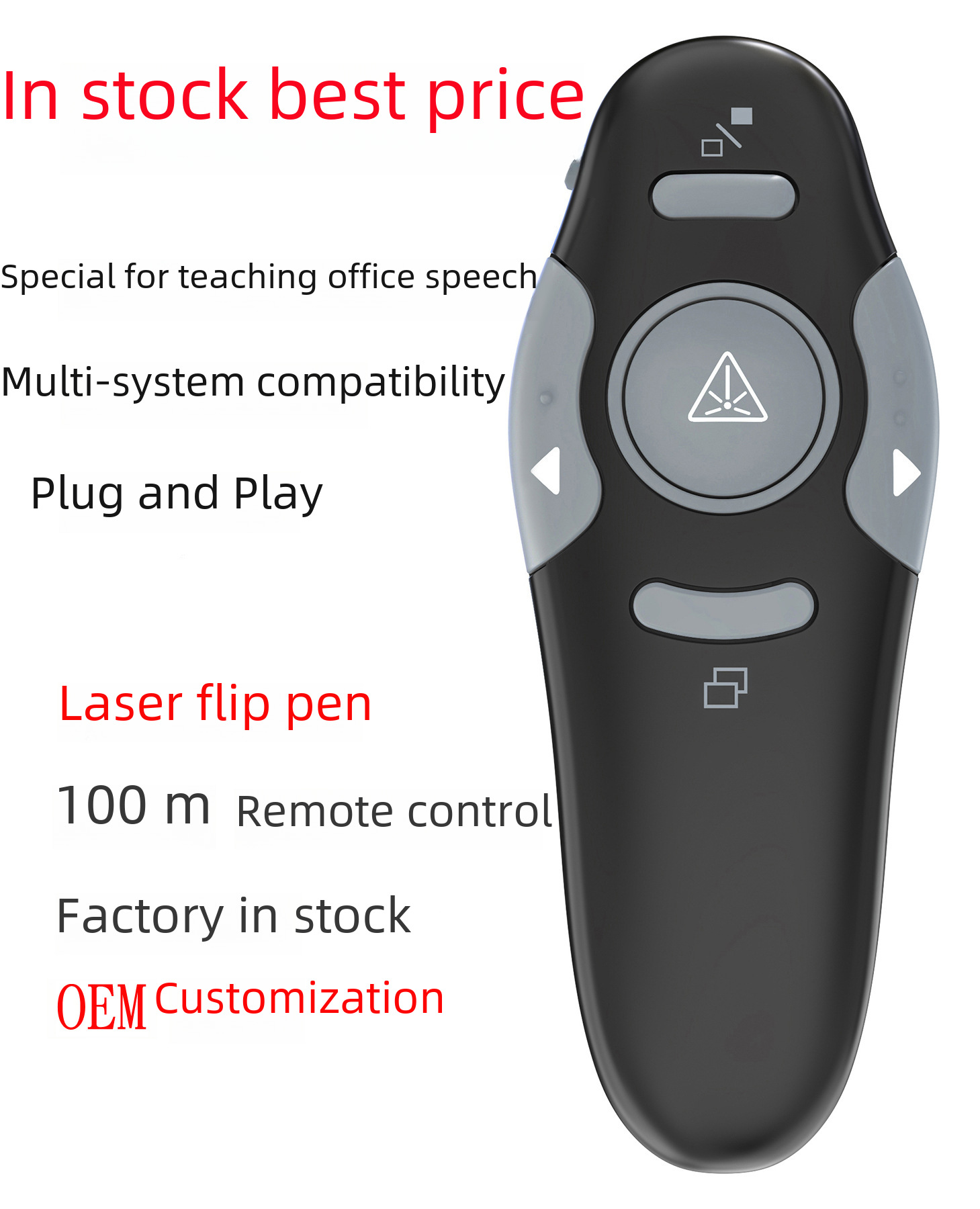 Page-Turning Pen, Electronic Pen, Ppt Projector Pen, Pointer, Multi-Functional Business Office Presentation