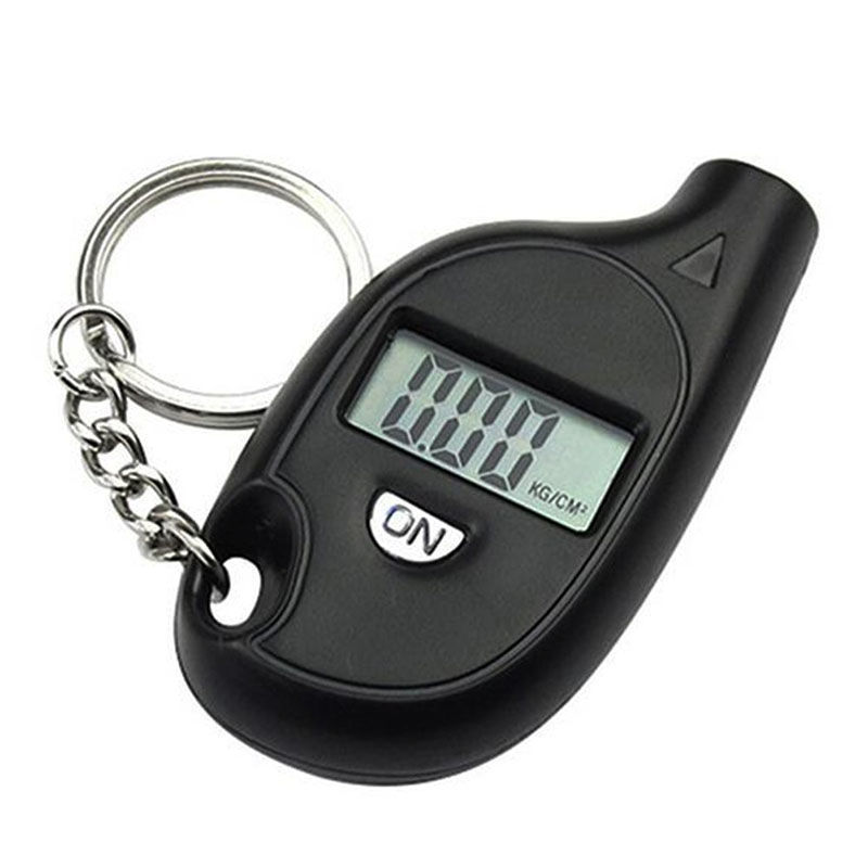Key chain tire pressure gauge digital display measuring car tire pressure tire pressure gauge tire pressure gauge car buckle