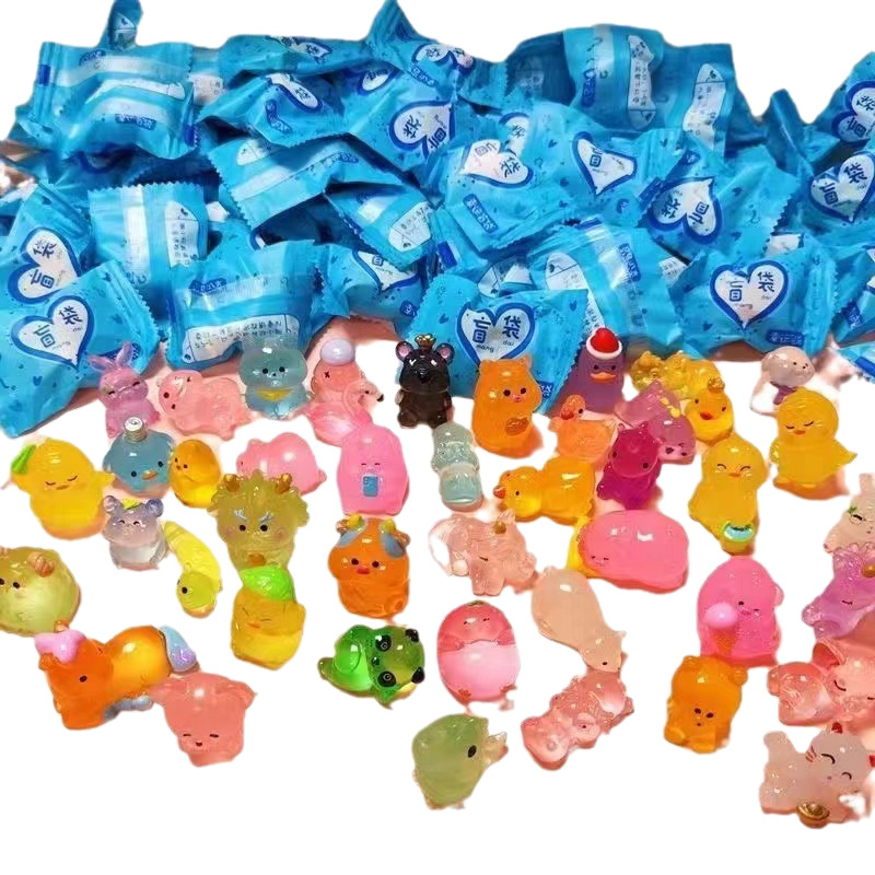 Luminous Miniature Blind Animal Blind Bag Mini Tiger Rabbit Doll Model Toy Simulation Item Boys Girls Blind Box