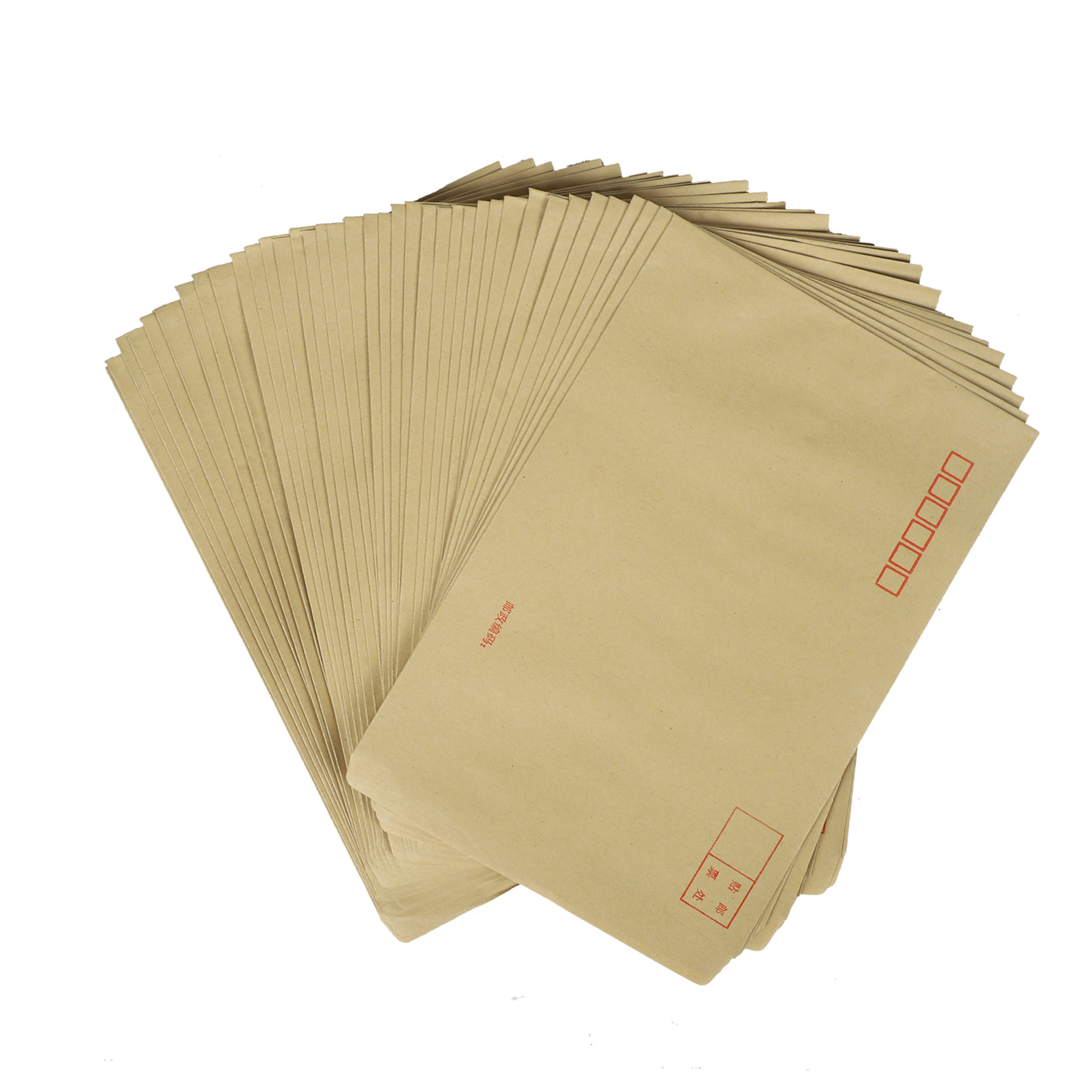 Wholesale Thickened Kraft Paper Envelopes with Logo Printing, Yellow and White Vat Payroll Bags, Logo Handwritten Customization