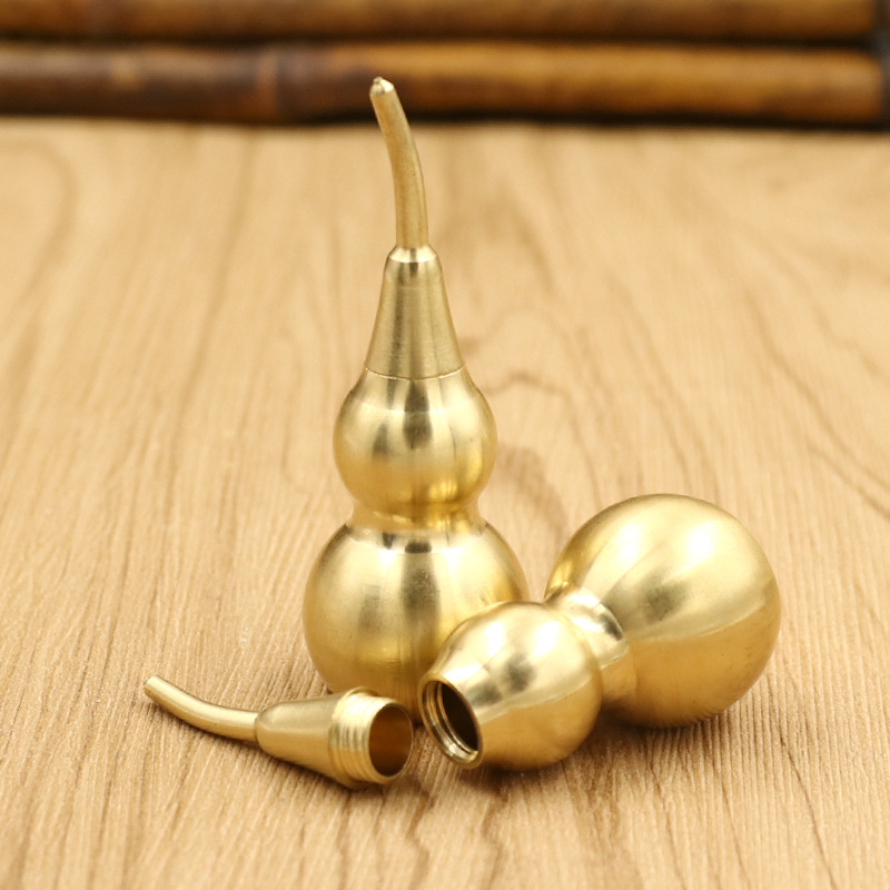 Spot copper gourd wholesale small open pure copper gourd hollow five Emperor money large gossip fortune copper gourd