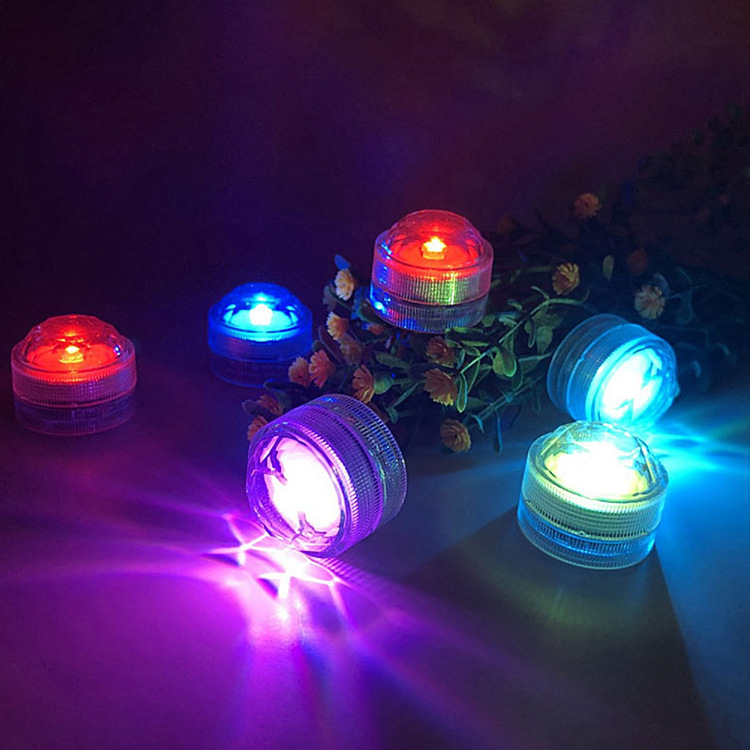 New 3Led Diamond Knob Candle Light Aquarium Underwater Light Waterproof Remote Control Diving Light Lighting Lighting Knob Light
