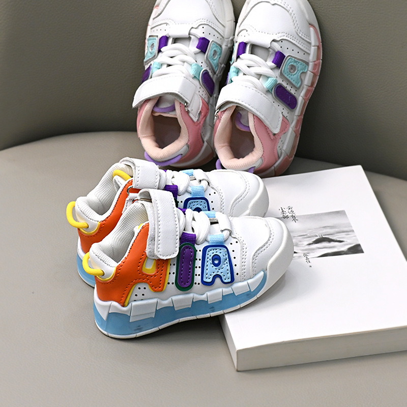 2024 New Big Air Sneakers Children's Soft Sole Anti-Slip Sports Shoes 1-6 Years Old Baby Toddler Shoes Trbottomy Children's Shoes