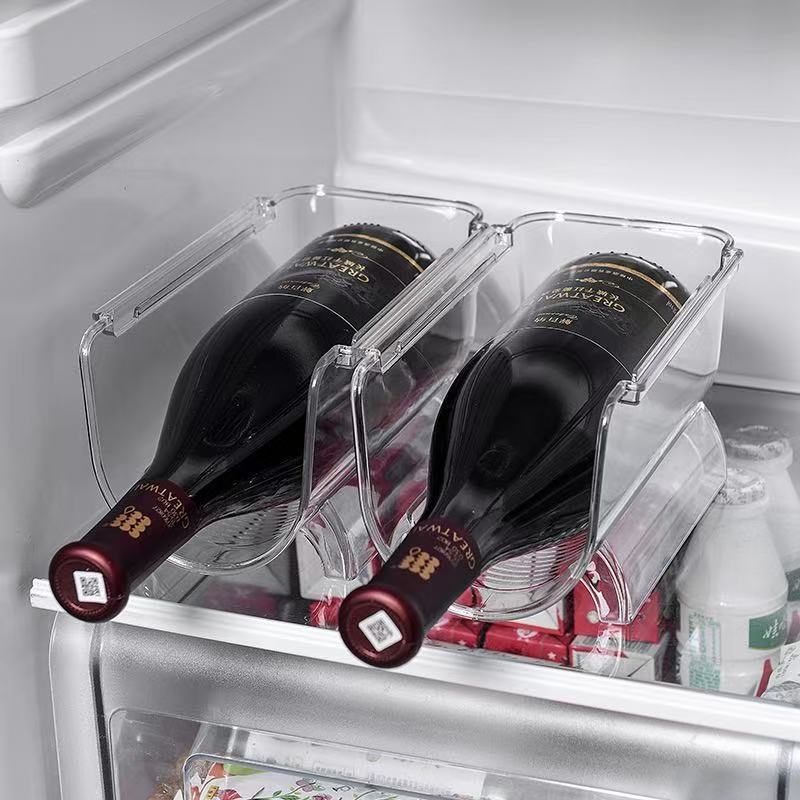 Light Luxury Wine Rack Wine Storage Rack Home Refrigerator Kitchen Storage Rack Thickened Desktop Plastic Display Rack