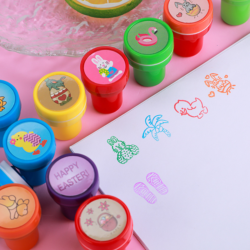 Cartoon Pattern Easter Stamp Holiday Gift Hot-Selling Creative Children's Stamp
