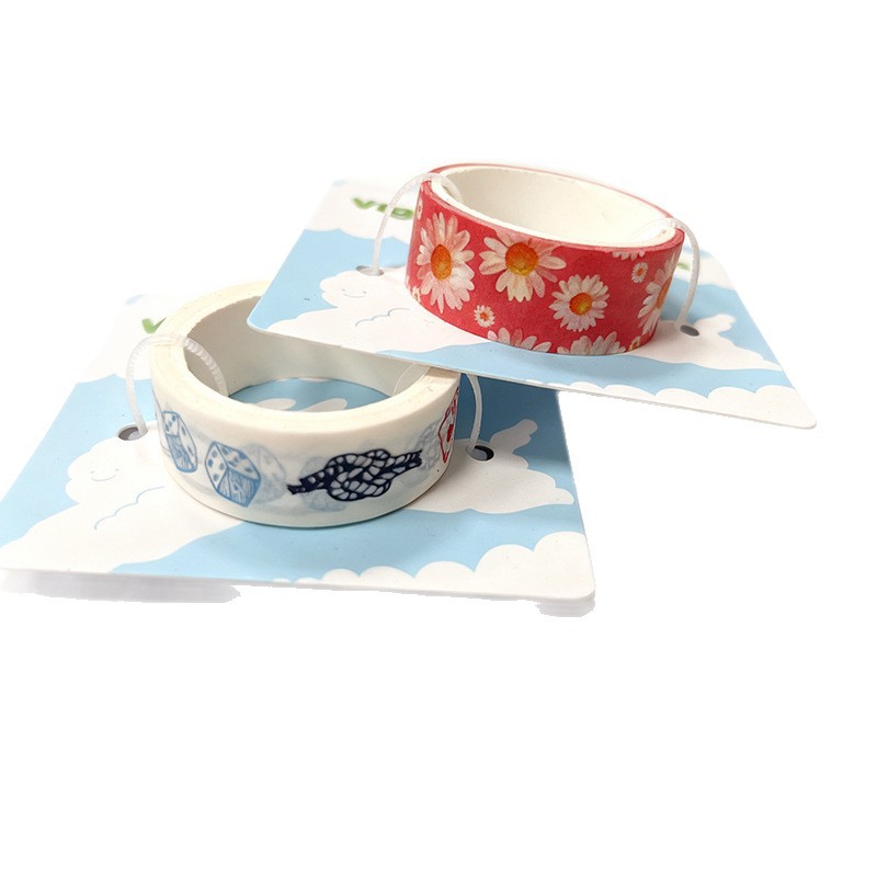 Customized Cross-Border Washi Tape Handbook Sticker Handbook Tape Back Card Colorful Cultural Creative Cartoon Creative Tape Set
