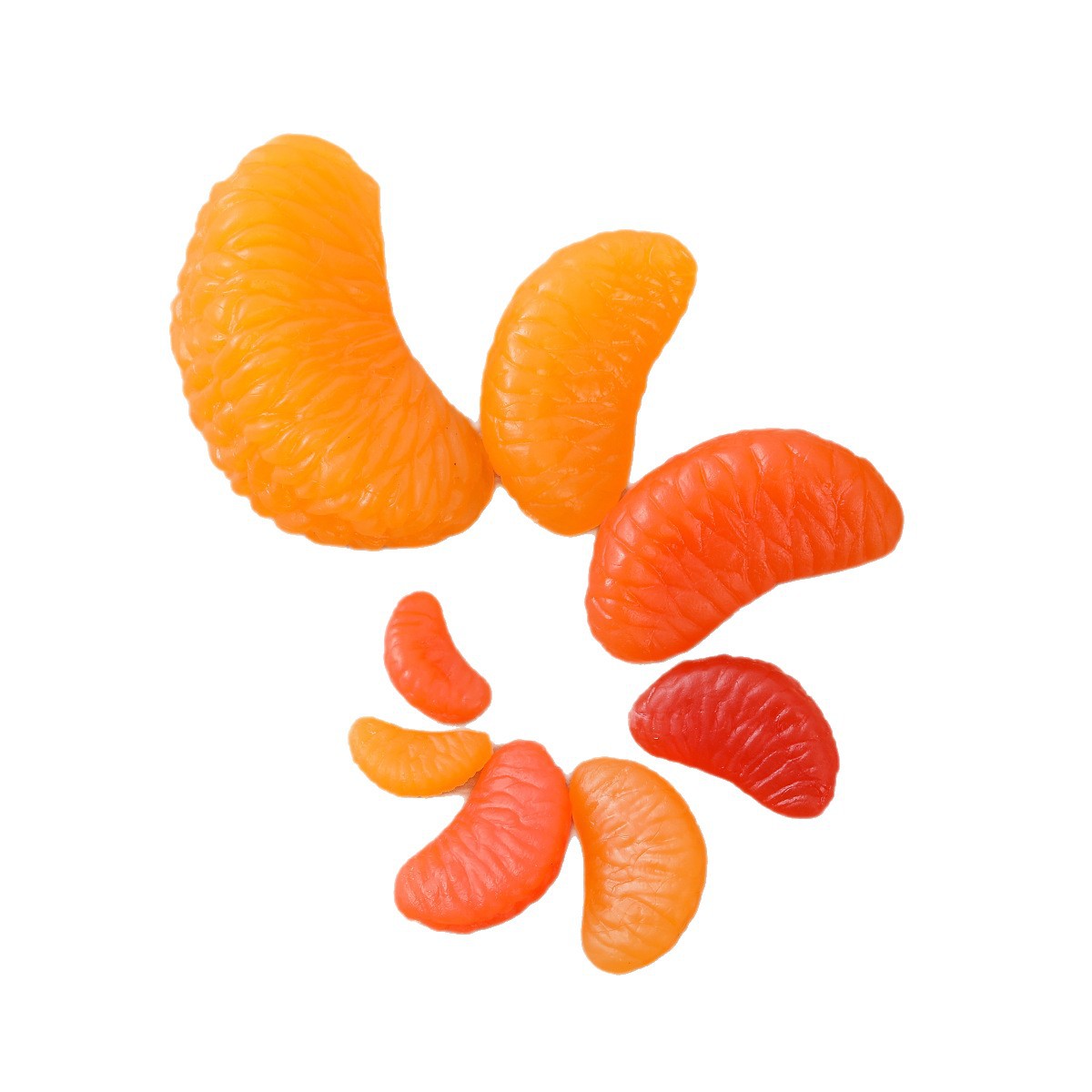 Simulated Fruit Orange Petals Orange Flesh Grapefruit Petal Model DIY Handmade Cream Glue Clay Accessories Mini Food Toys