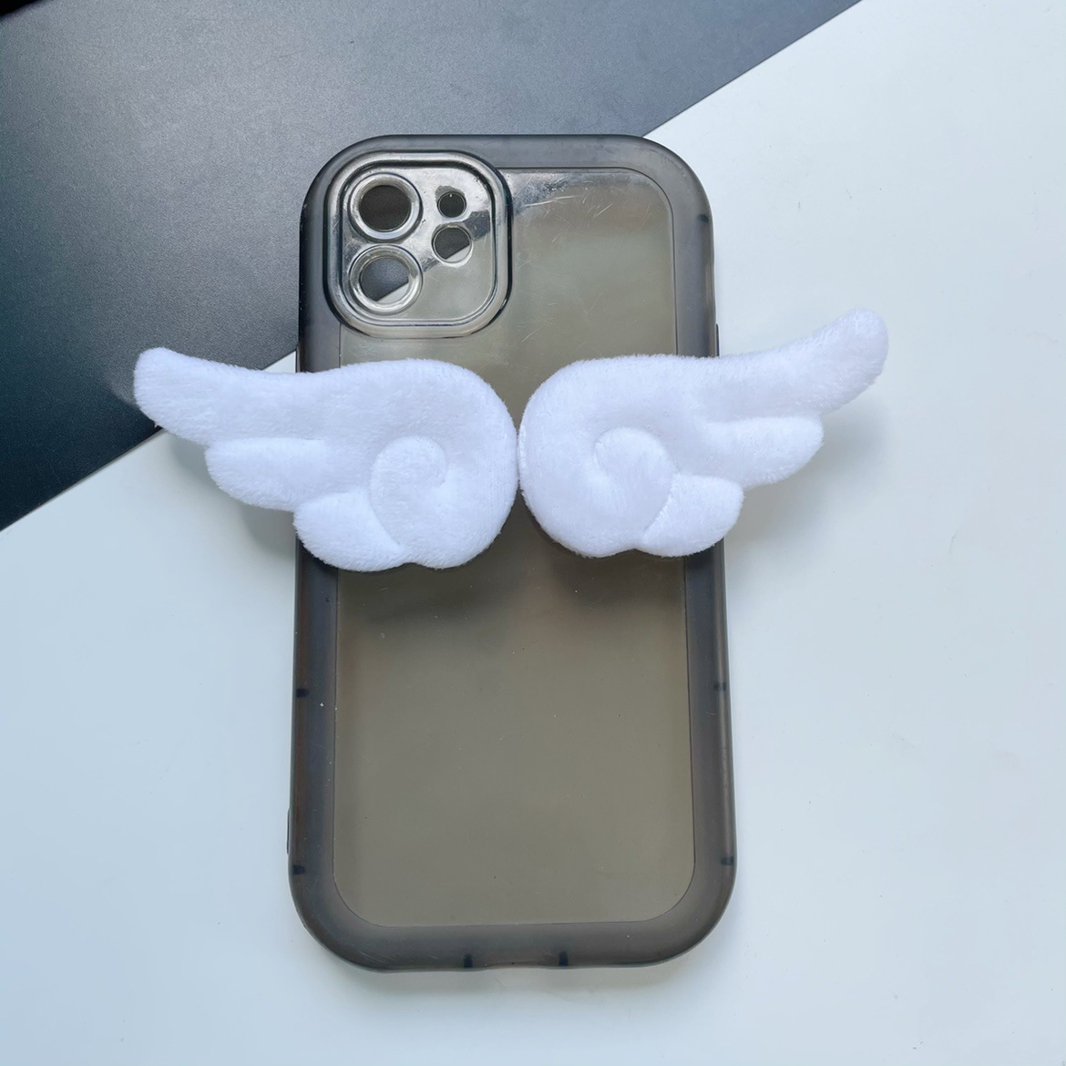 Split Suede Embossed Fabric Cute Angel Wings Hair Accessories Hat Decoration Accessories Material Cute Angel Wings