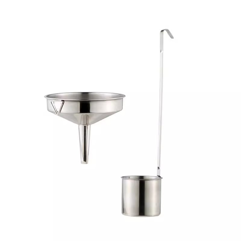 Stainless Steel Wine Measuring Uperware Wine Lifting Uperware Oil Lifting Spoon Wine Sling Universal Kitchen Large and Small Diameter Funnel Household