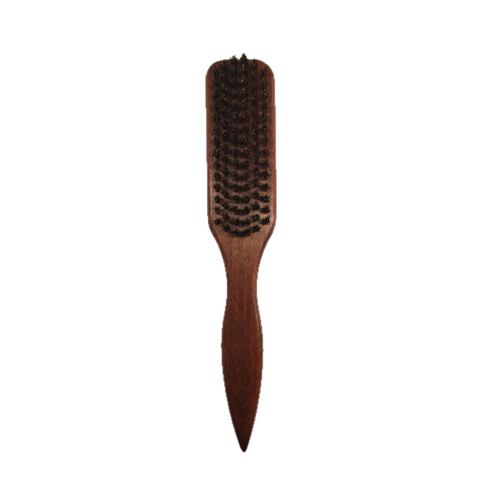 Brown Beard Brush Men's Facial Cleansing Brush Long-Handled Solid Wood Brush Comb Beard Comb Boar Bristle Shaving Brush
