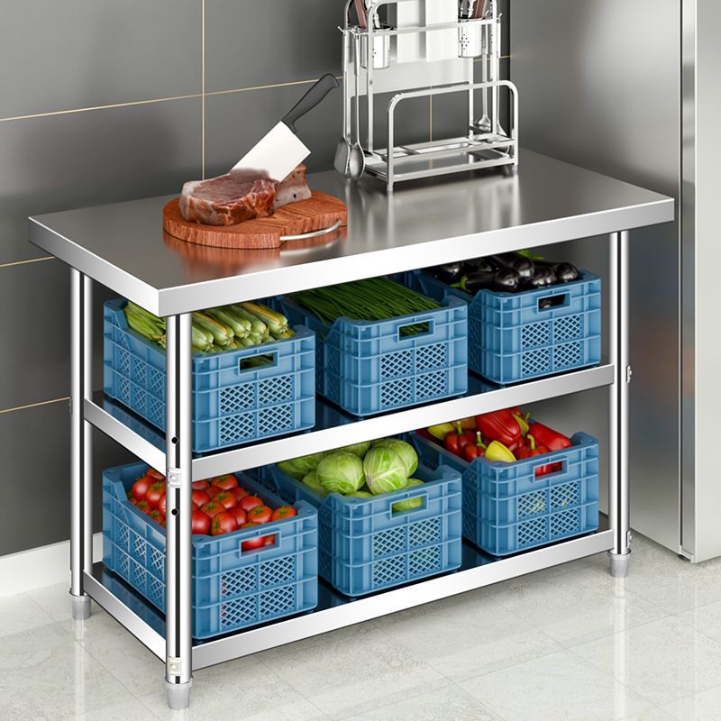 304 Stainless Steel Workbench Kitchen Stove Shelf Commercial Operating Table Table Restaurant Storage Rack Countertop Chopping Board