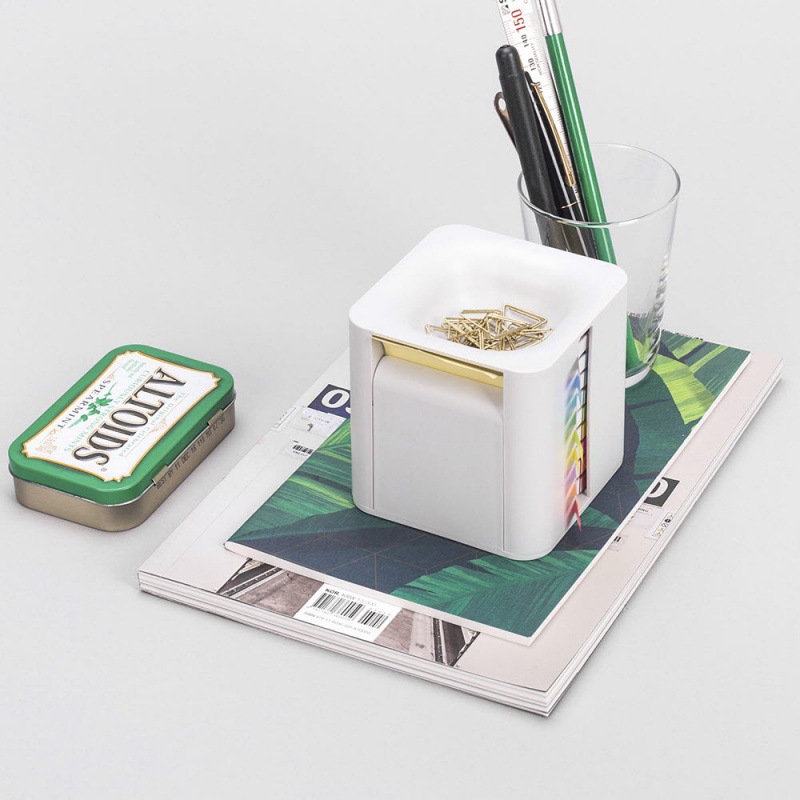 Creative office note box simple fashion four kinds of sticky note paper label stickers Pepsi stickers three-dimensional box note roll