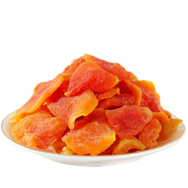 New red heart dried papaya 500g papaya slices candied fruit preserved fruit sweet and delicious dried papaya snacks wholesale