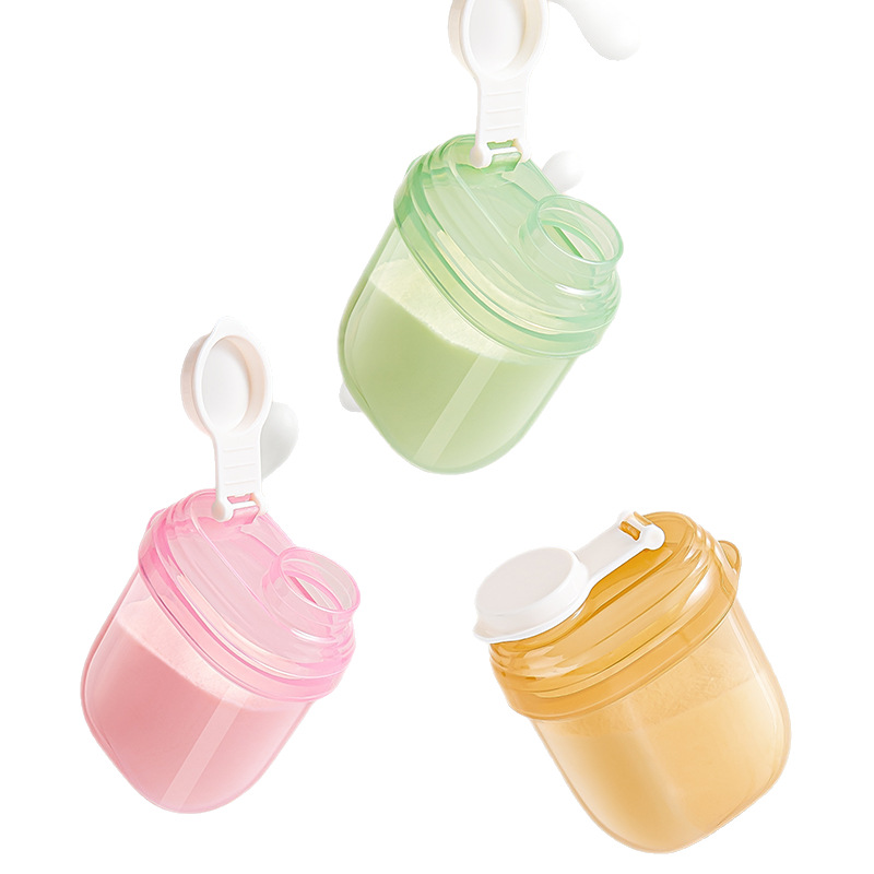 Portable Milk Powder Dispensing Box for On-The-Go Use, One-Compartment Meal Container for Baby Rice Cereal Storage