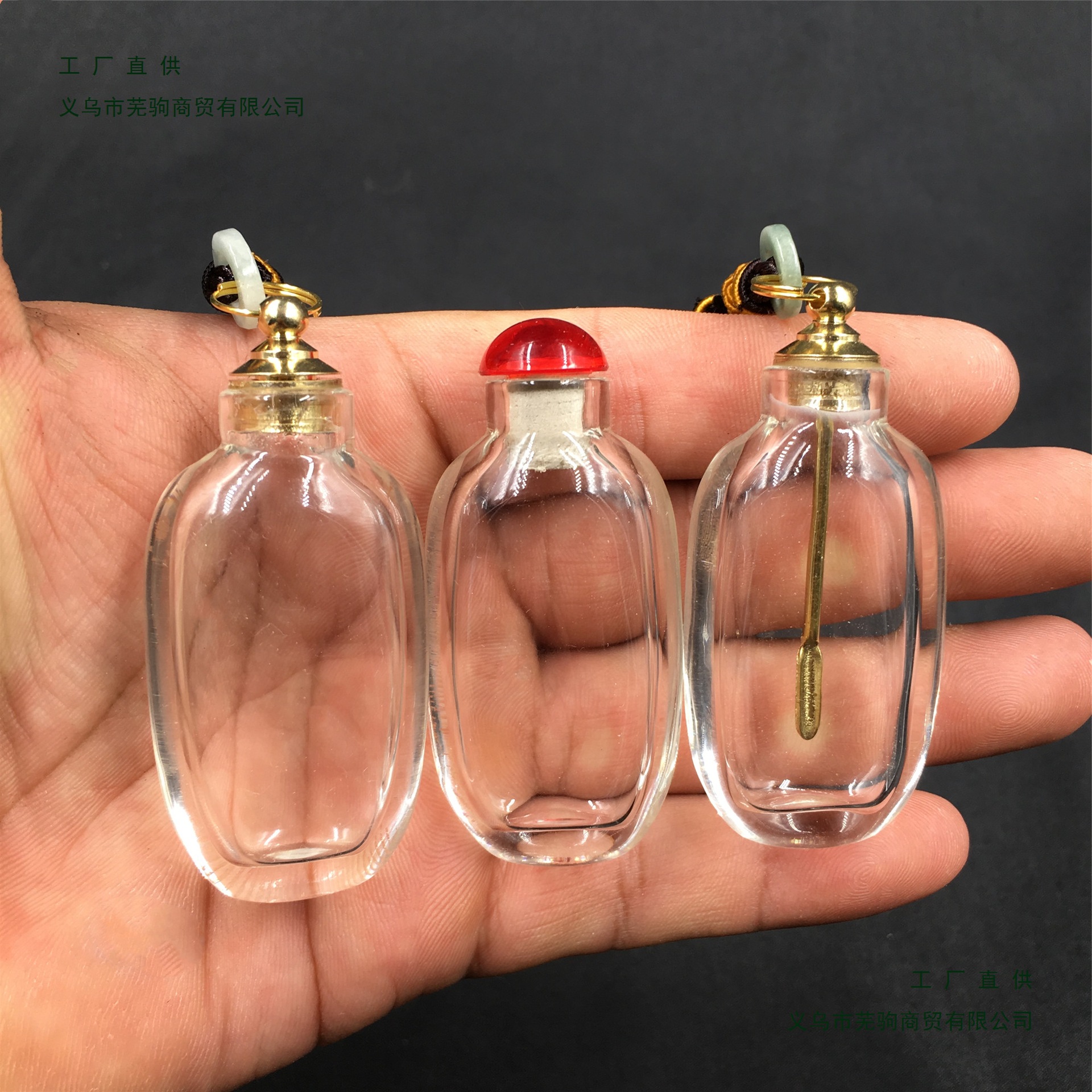 Инкрустированная бутылка для нюхательного табака с медной крышкой, пустая бутылка для эфирных масел, микро-горшок, подвеска в форме капли воды, контейнер для порошка нюхательного табака с золотыми бобами из красной яшмы