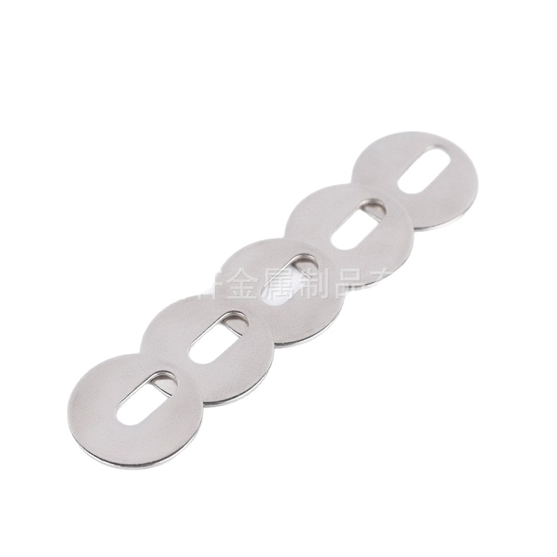 Stainless steel stamping parts 304 stainless steel eccentric straight pad support customization