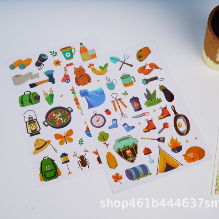 Cartoon Stickers Customized Logo Labels Customized Advertising Trademarks Qr Code Fruit Milk Tea Sealing Sticker Printing