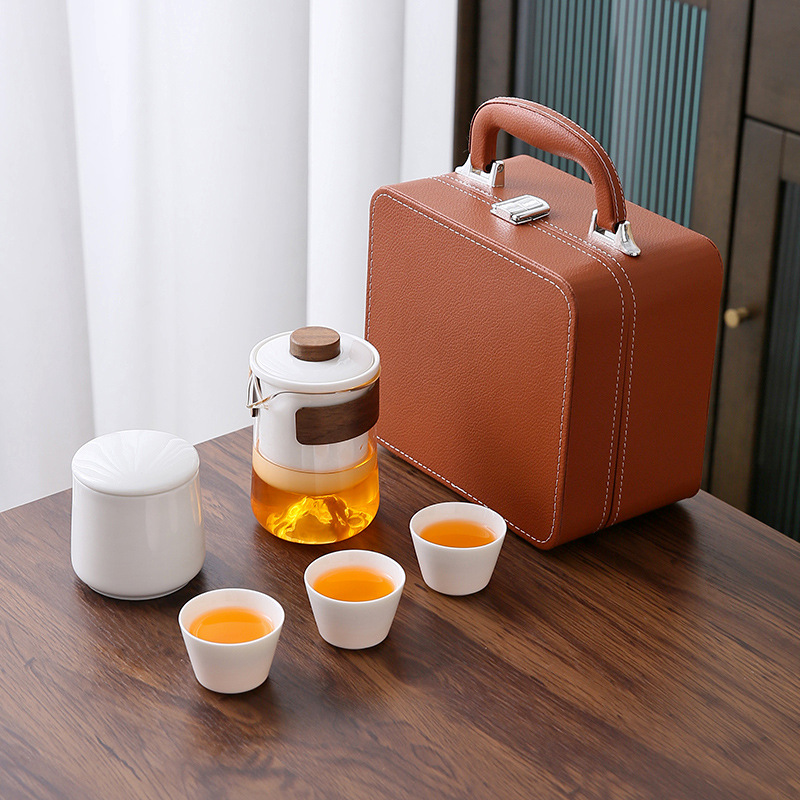 Company Holiday Event Tea Set Gift Set Business Souvenir Insurance Gift for Customers Printed with Logo