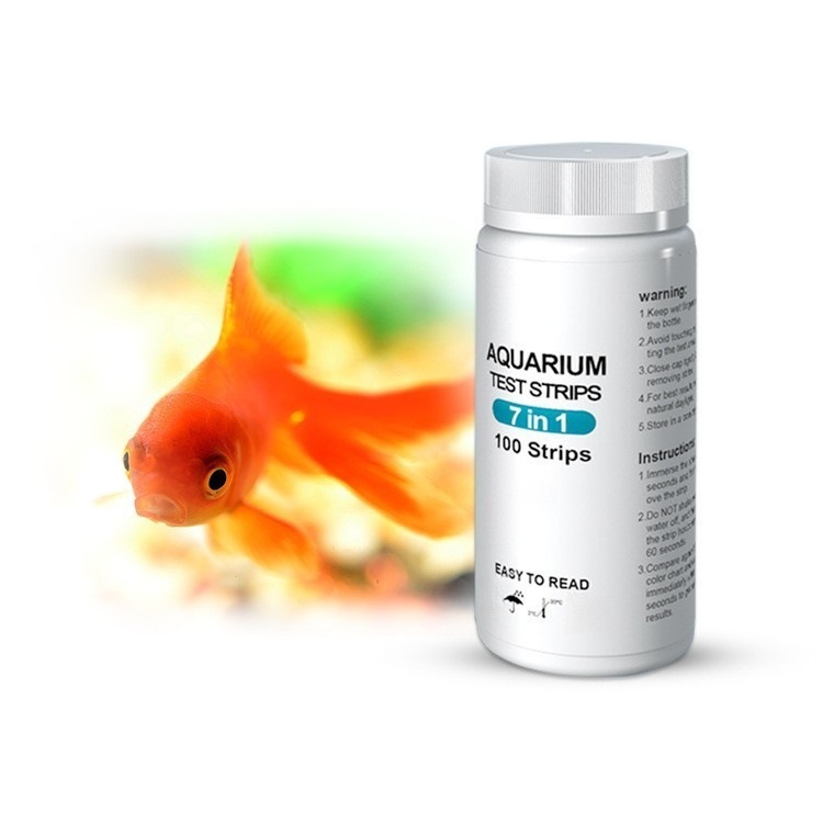 Amazon aquarium test paper test strip fish tank 7in1 water quality hardness residual chlorine nitrite acid alkaline ph