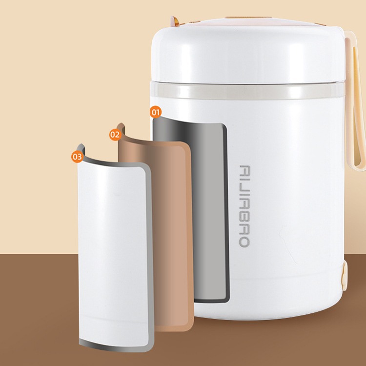 Electric heating insulation tank stainless steel beaker breakfast insulation tank new small office workers students portable insulation pot