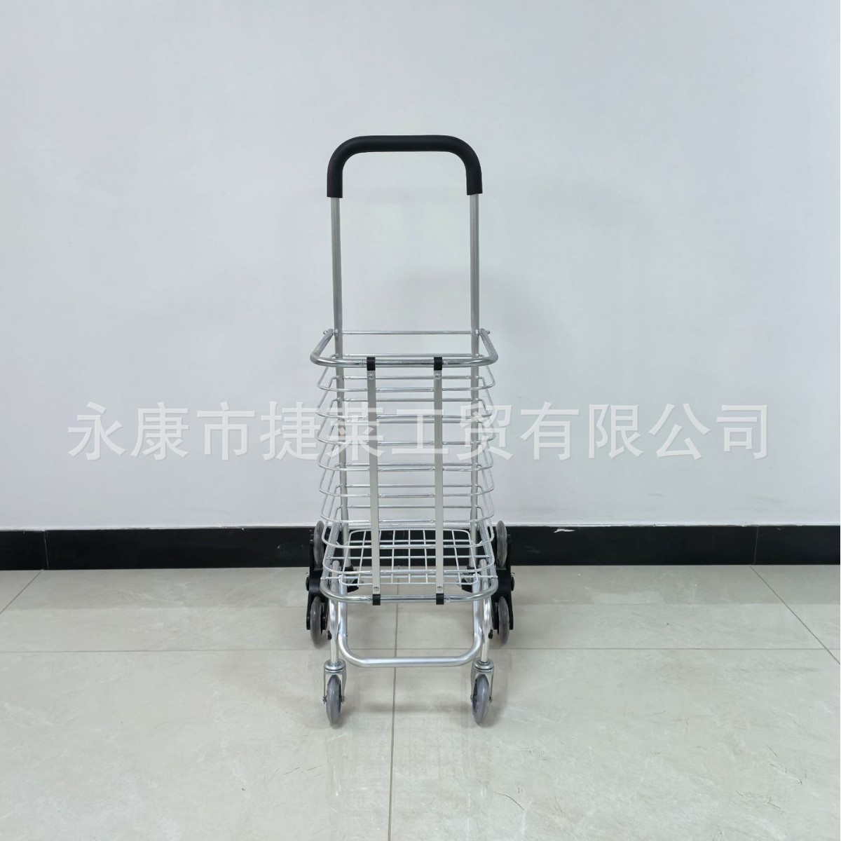 Manufacturers supply environmentally friendly portable express shopping cart rotating aluminum alloy basket cart supermarket shopping cart