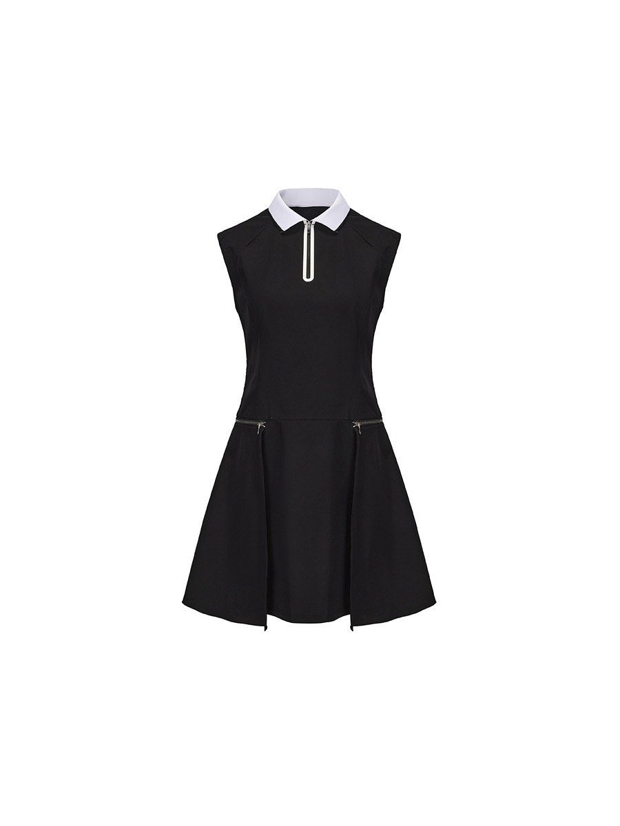 Golf Dress Quick-Drying Polo Women's Clothing Summer Sleeveless Waist Quick-Drying Outdoor Sports Golf Tennis Skirt