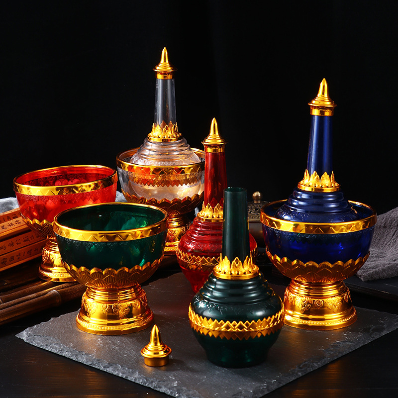 Water Drop Bottle for Thailand Household Prayer Ornaments Dai Prayer Sacred Water Cup Buddha Hall Utensils Water Drop Bottle