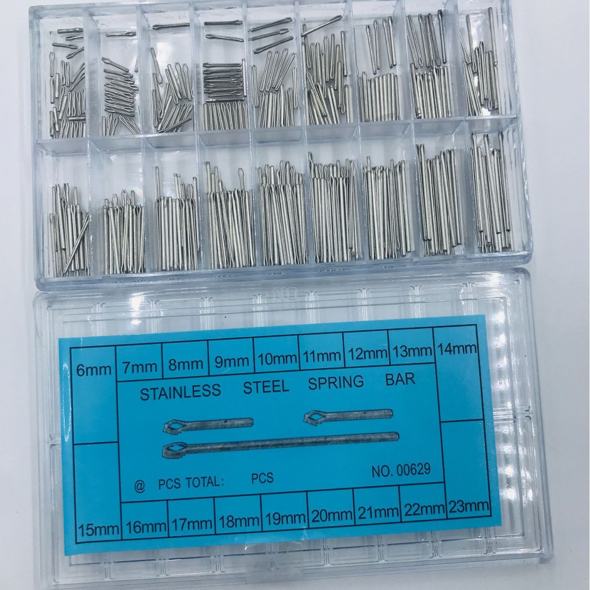 Strap accessories boxed hairpin 6-23mm split pin strap fixed shaft U-pin watch shaft