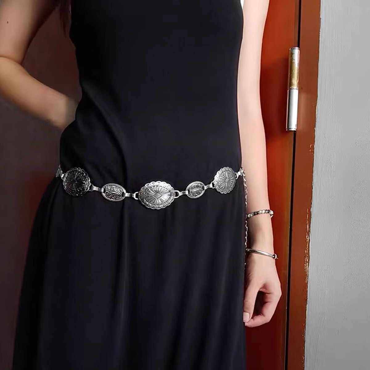 Retro Bohemian Ethnic Style Metal Chain Niche High-End Waist Chain Women's Skirt Decoration to Modify the Waist