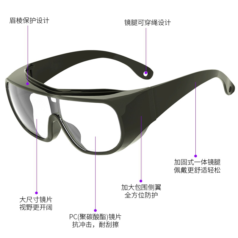 curing lamp uv400 anti-ultraviolet goggles anti-shock anti-fog anti-wind sand anti-ultraviolet protective glasses