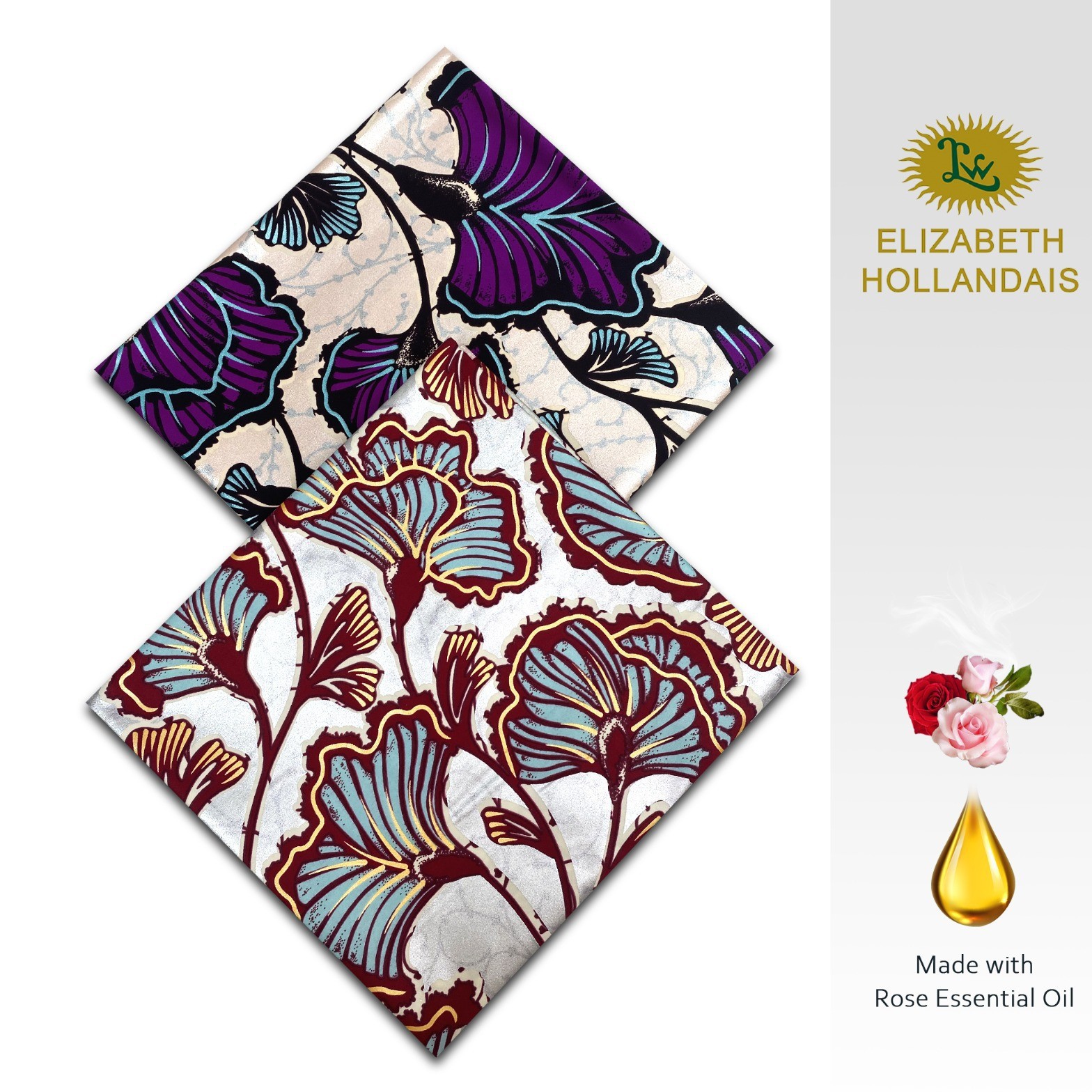 African Satin Cotton Elizabeth Hollandis Grand Satin Batik Fabric