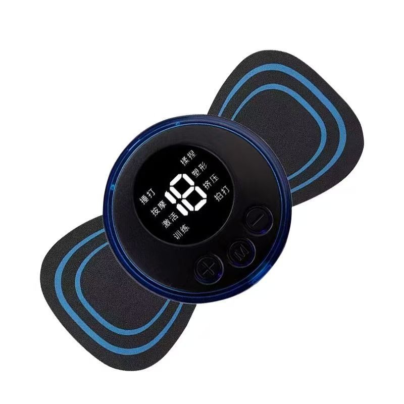 Smart EMS massage stickers mini portable shoulder and neck massager household electric Meridian pulse cervical massager