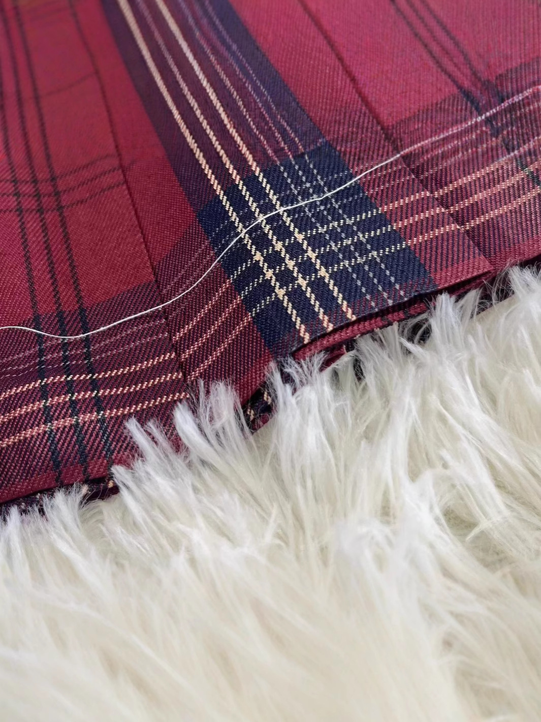 [Xuan] Original Jk Uniform Plaid Skirt High Waist Skirt Women's Waist-Cinching School Supply Christmas Red Plaid Skirt Spring and Summer New Style