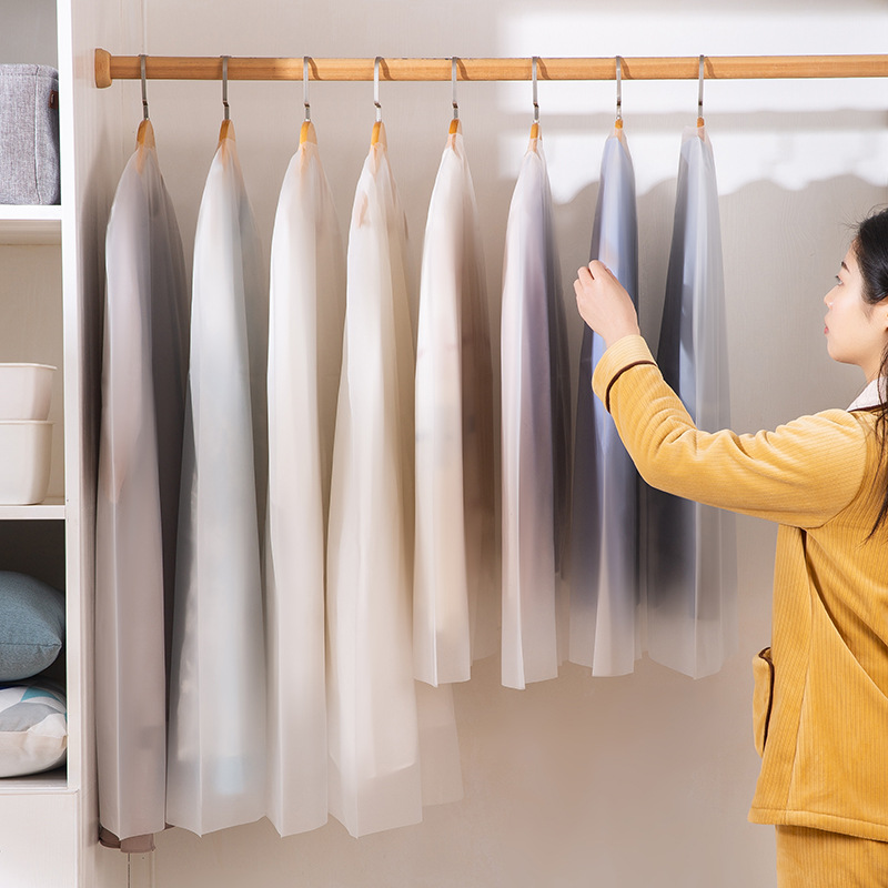 Чехол для одежды, водонепроницаемый, влагозащитный, переносной, утолщенный, прозрачный мешок для пальто